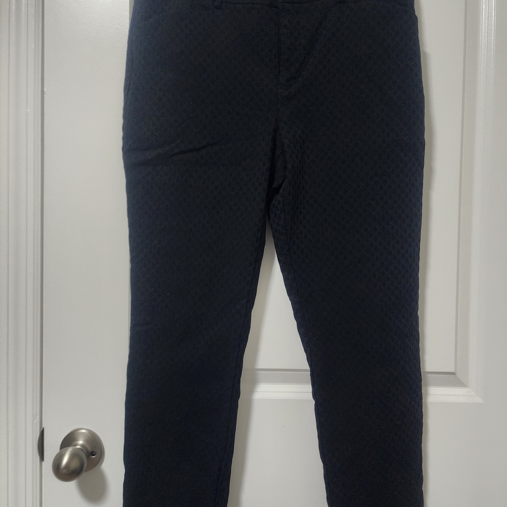 Lord & Taylor Navy Straight Leg Pants